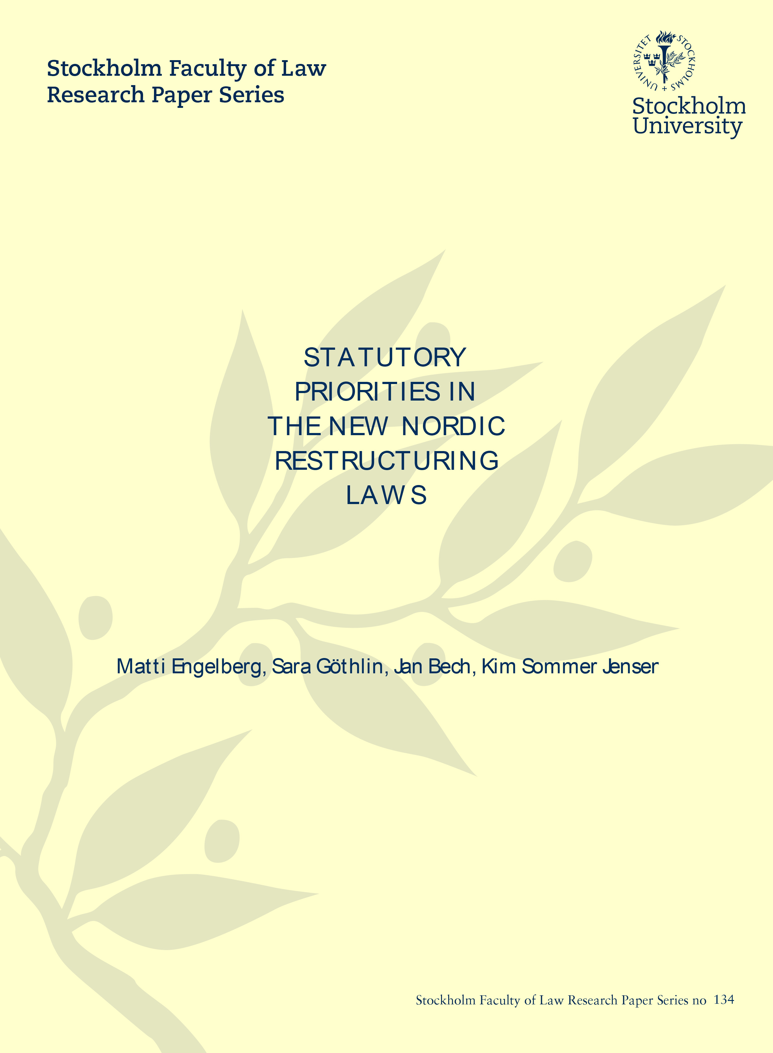 Statutory priorities in the new Nordic restructuring laws